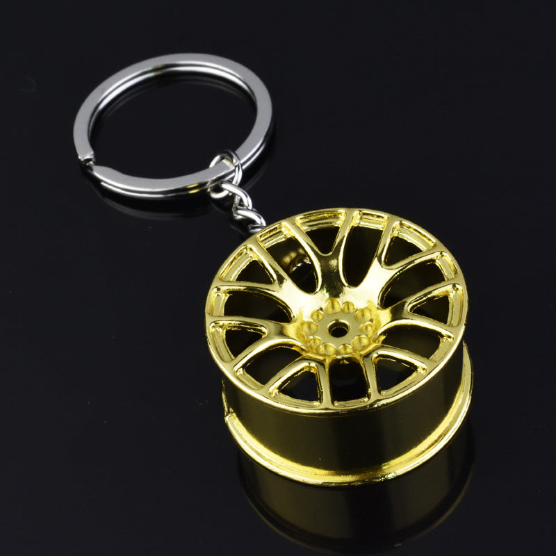 Wholesale Car Modified Wheel Hub Metal Keychain